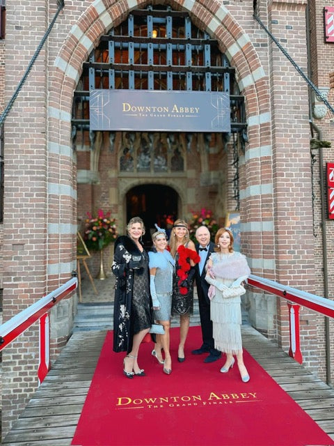 Premiere Downtown Abbey Kasteel de Haar! Met Mariska van Kolck, Justine Marcella, Ronnie Tober en Marijke Helwegen.r
