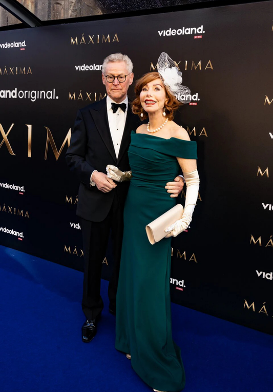 Marijke Helwegen op de rode loper van de serie Maxima op Videoland