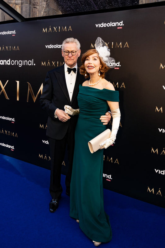 Marijke Helwegen op de rode loper van de serie Maxima op Videoland
